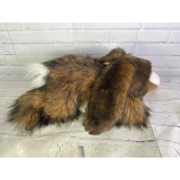 VTG Carousel by Guy Bunny Rabbit Laying Floppy Hairy Bull Nose Plush Toy Brown - Picture 3 of 12